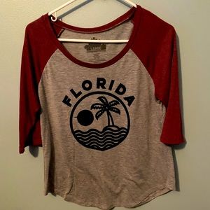 3 quarter length sleeve t shirt